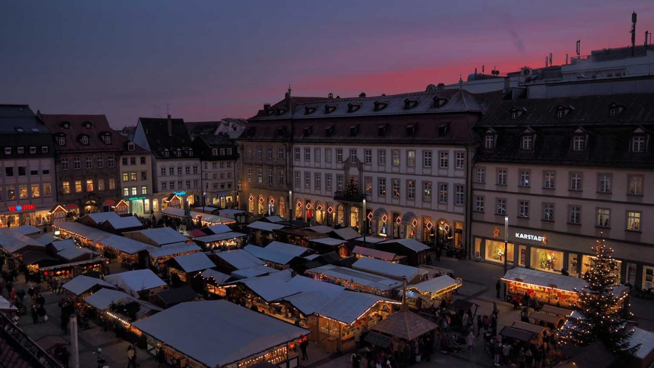 Der traditionsreiche Bamberger Weihnachtsmarkt startet am 26. November