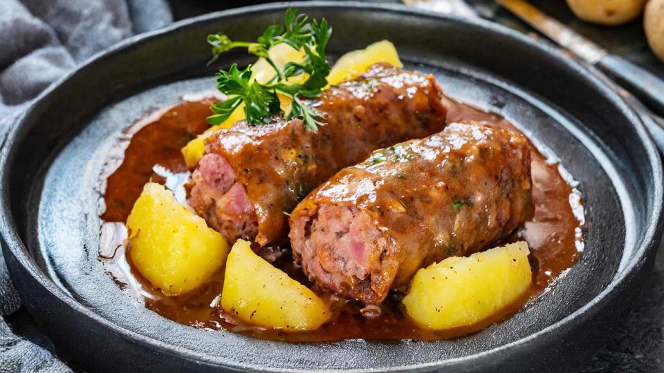 Rouladen mit Schinken und Gurke – Bambolino